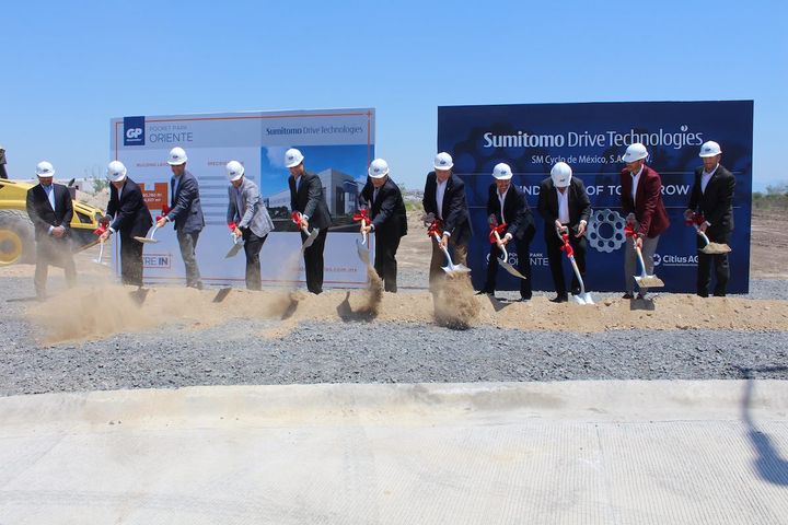 Sumitomo Machinery Corporation of America Executives Participating in the Groundbreaking Ceremony
