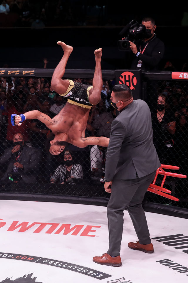 Monster Energy’s A.J. McKee Defeats Patricio “Pitbull” Freire to Claim Bellator Featherweight World Championship Title at Bellator 263