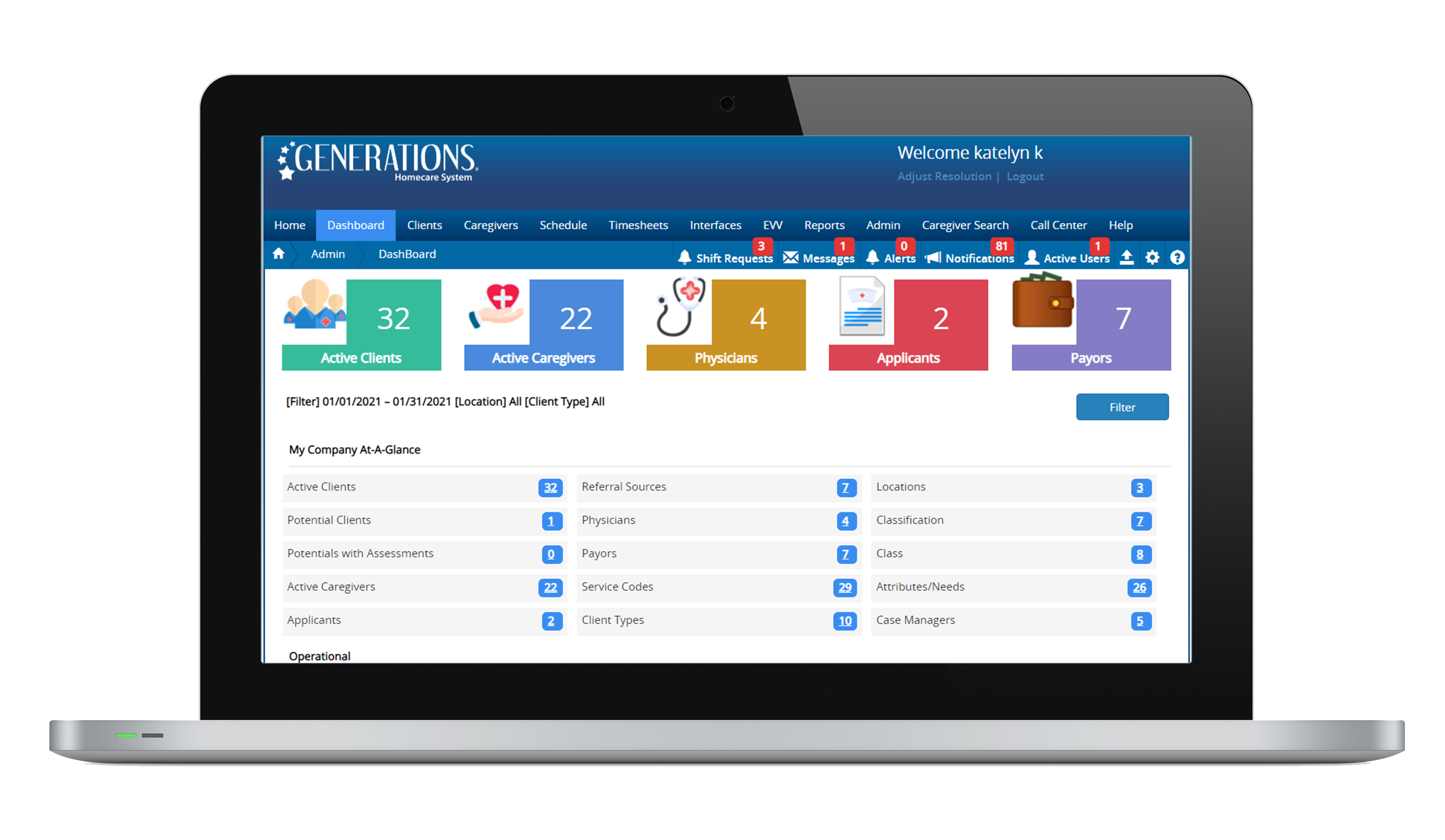 Generations Homecare System gives providers the tools to simplify daily tasks and improve care outcomes.