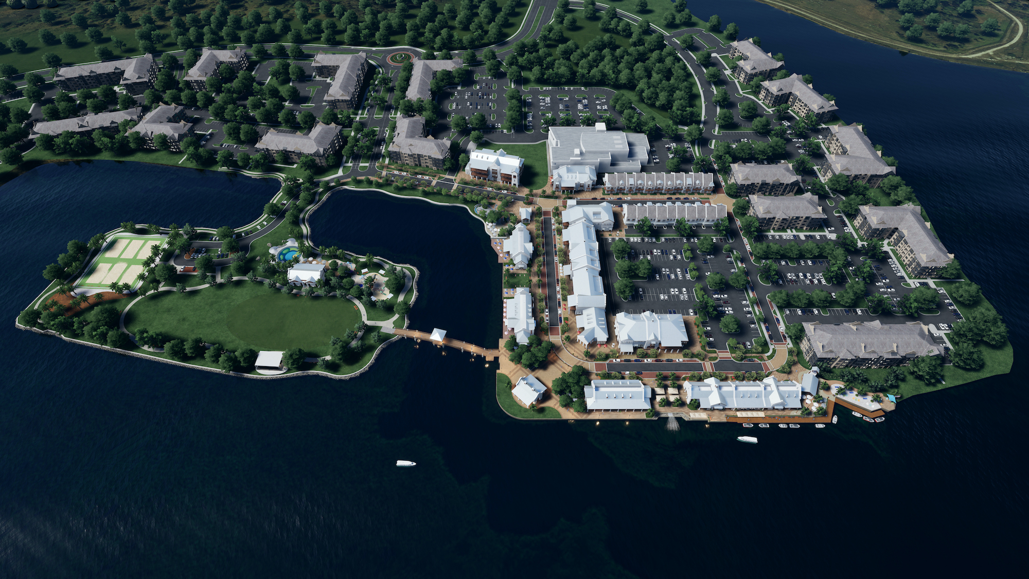 Waterside Place Aerial Rendering