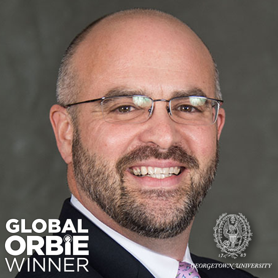 Global ORBIE Winner, Judd Nicholson of Georgetown University