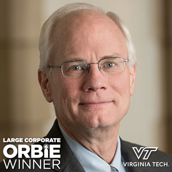 Large Corporate ORBIE Winner, Dr. Scott Midkiff of Virginia Tech