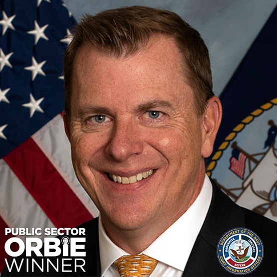 Public Sector ORBIE Winner, Aaron Weis of Department of the Navy