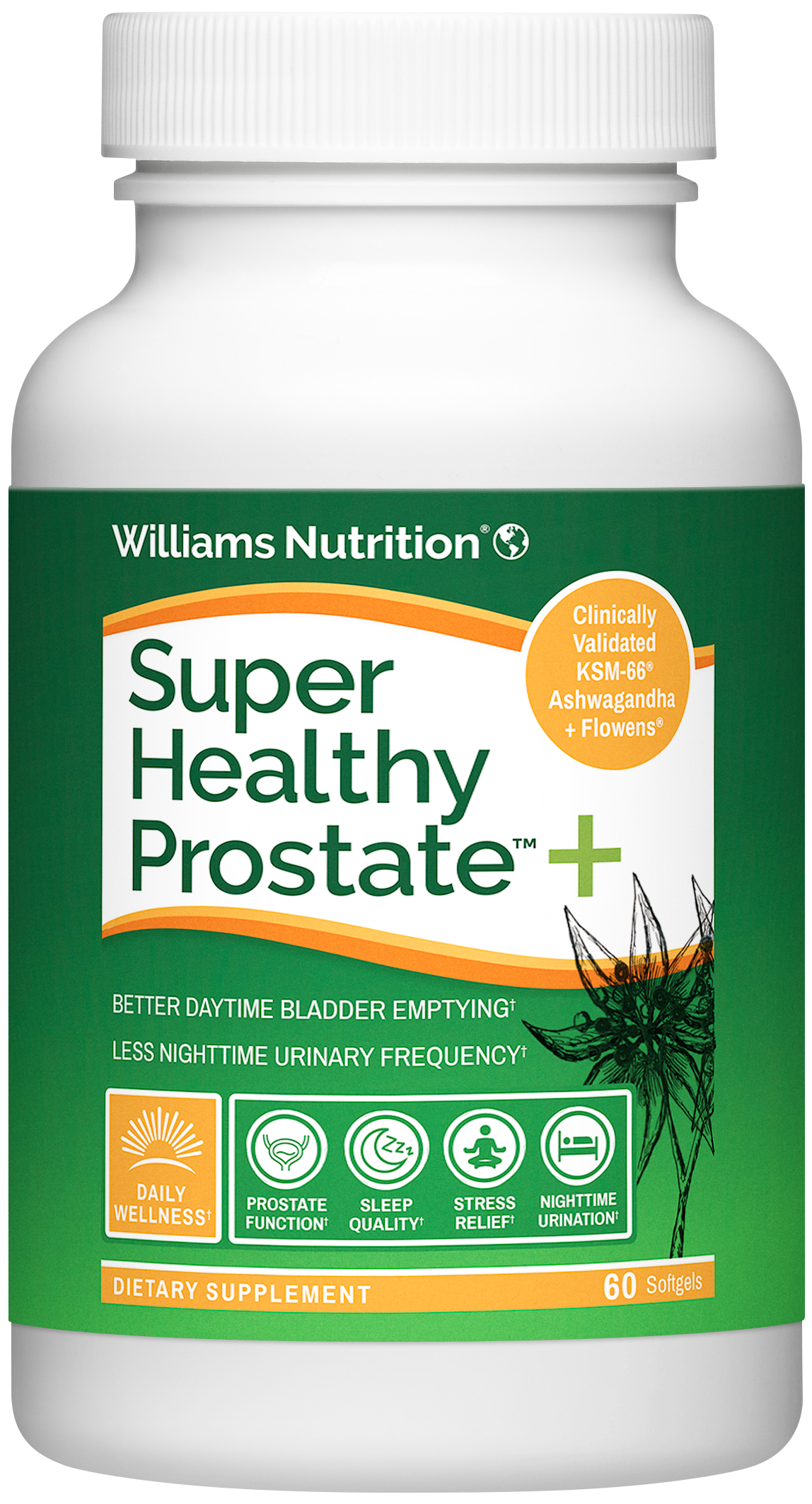 Super Healthy Prostate+ supports prostate health, mood, sleep, and sexual function