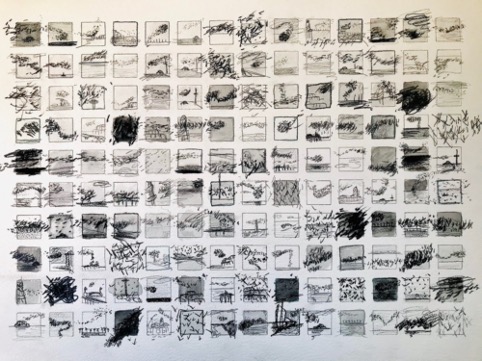 Faye Bridgwater, Studying Murmurations, People’s Choice Award, Derwent Art Prize 2020