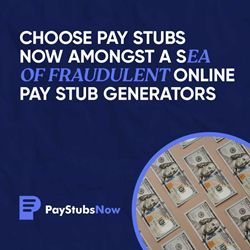 Thumb image for Choose Pay Stubs Now Amongst a Sea of Fraudulent Online Pay Stub Generators