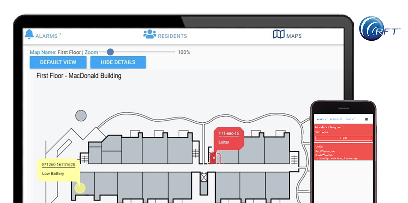 Example of Code Alert Enterprise, the software that manages Quick Response Pro. The web-based software can be accessed on many different devices.