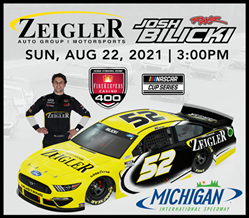 Zeigler Auto Group Sponsors Josh Bilicki For NASCAR Cup Series At ...