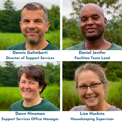 Spaulding Academy & Family Services is pleased to announce several promotions and operational changes to its Support Services Team: Dennis Galimberti, Director of Support Services; Lisa Huckins, Housekeeping Supervisor; Daniel Jenifer, Facilities Team Lead; and Dawn Hinxman, Support Services Office Manager.