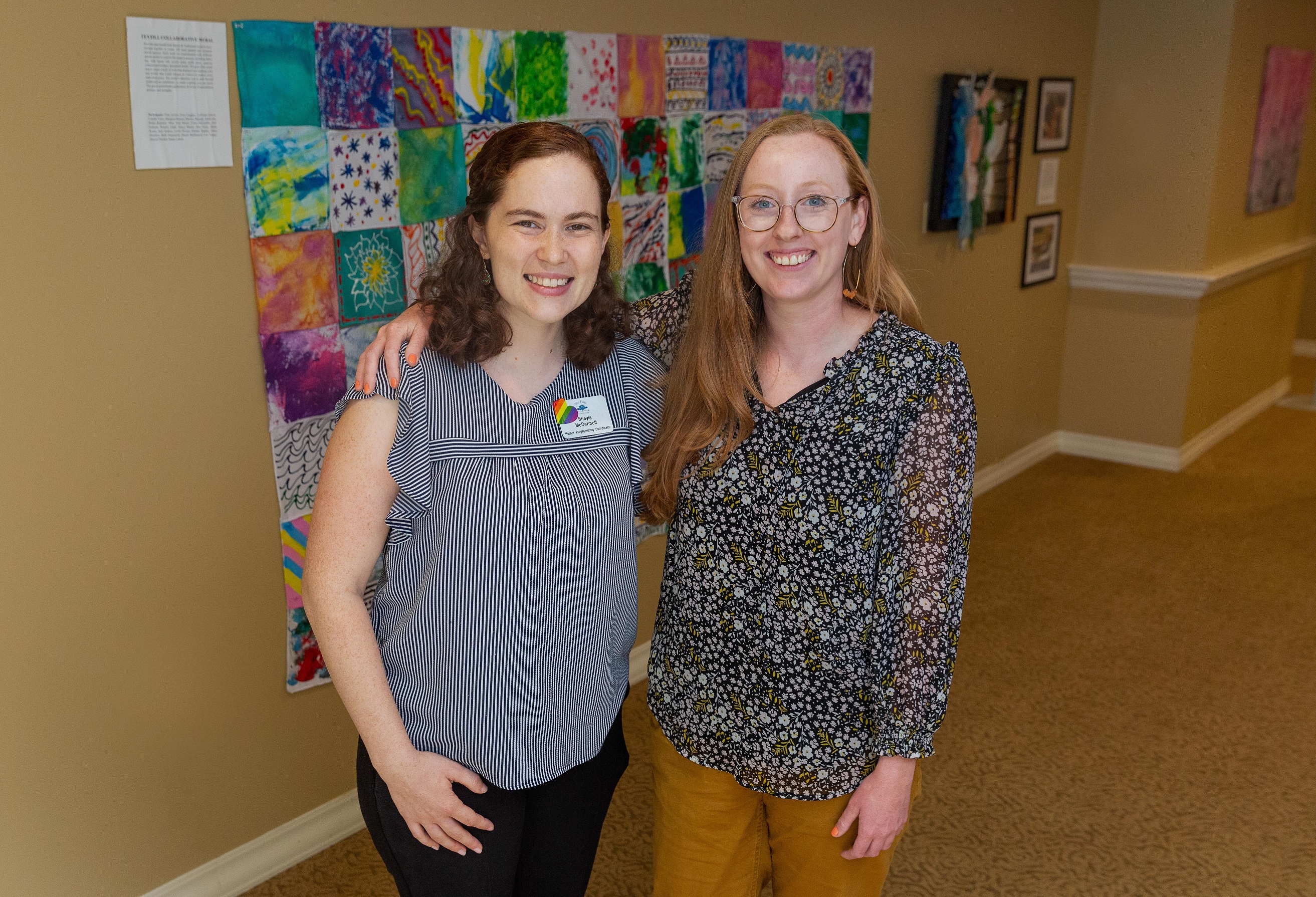 The Falls at Cordingly Dam’s Shayla McDermott, music therapist and Kayla Larsen, art therapist (pictured from left to right) direct The Falls’ popular expressive arts therapy program.