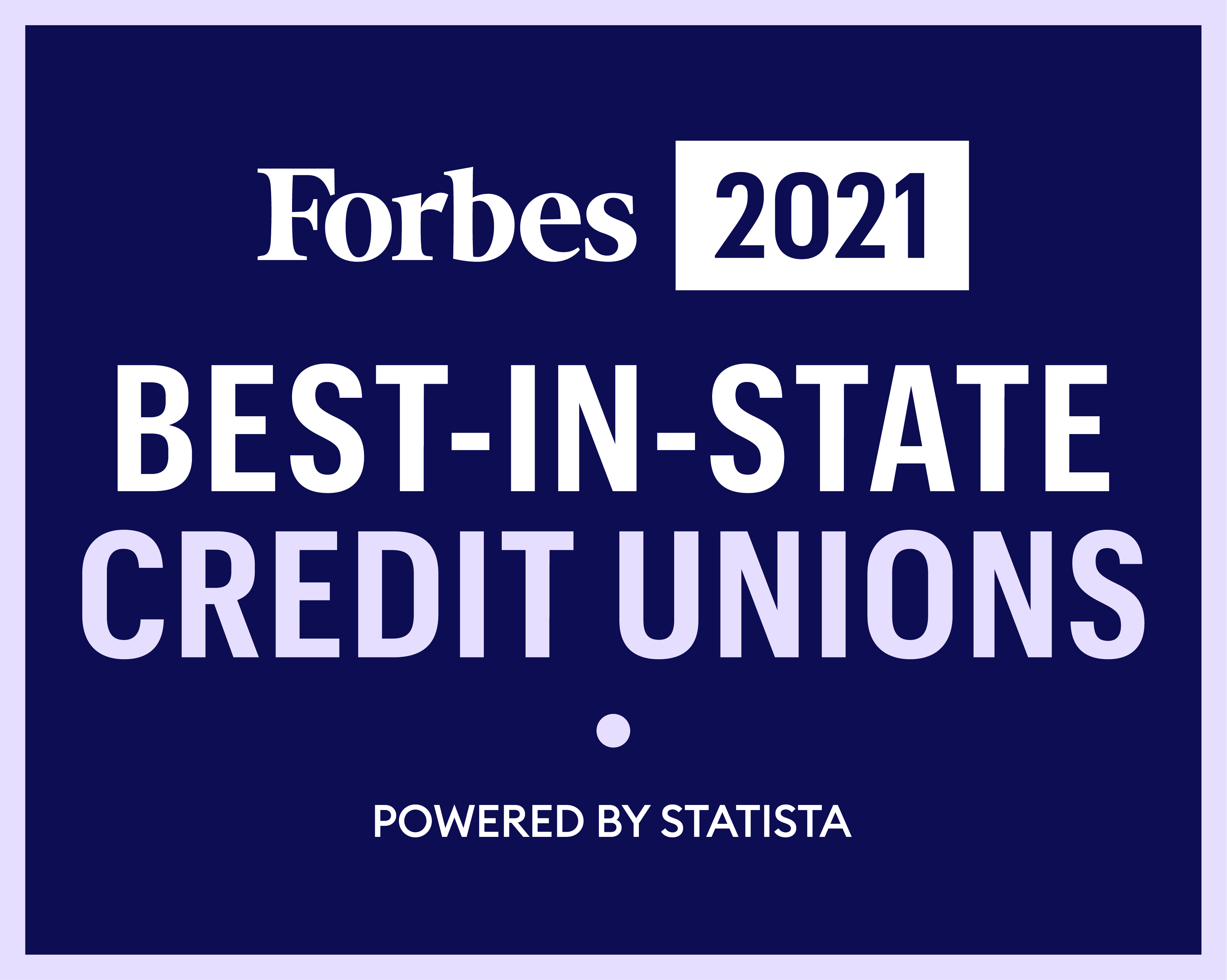 RCU recognized as Forbes 2021 Best-in-State Credit Union.