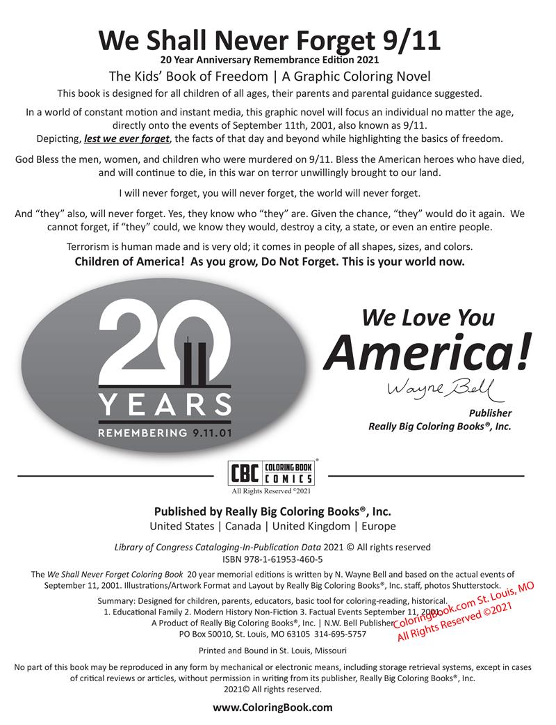 Credential Page We Shall Never Forget 9/11