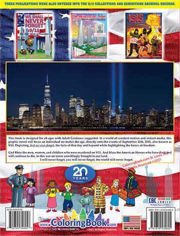 Back Cover of book entered inot to 9/11 Arhives at 9/11 museum