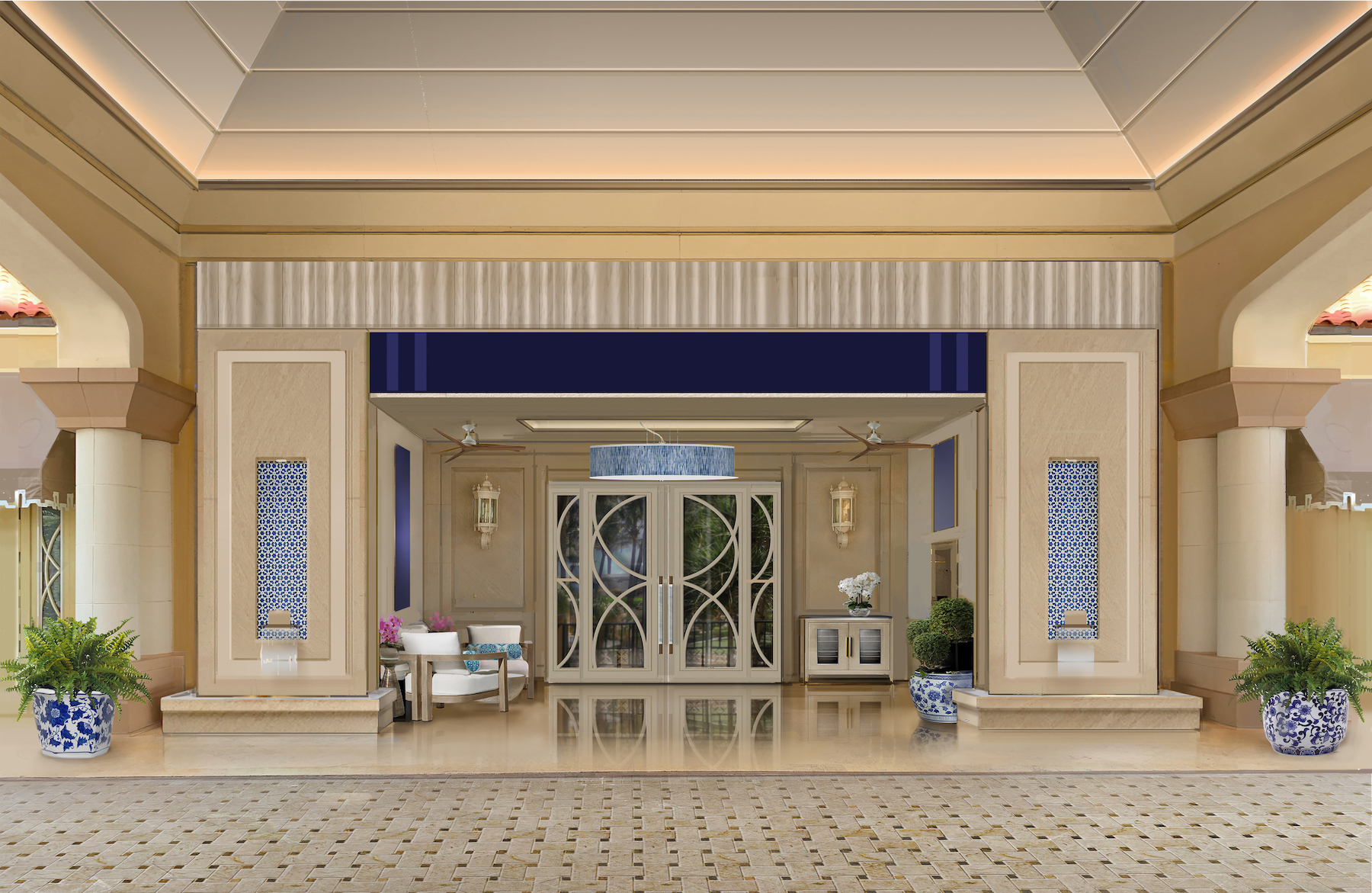 Eau Palm Beach Resort & Spa's Re-Imagined Porte Cochere