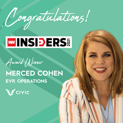 Thumb image for CIVIC's Merced Cohen Selected as Recipient of HousingWire Magazine's 2021 Insiders Award