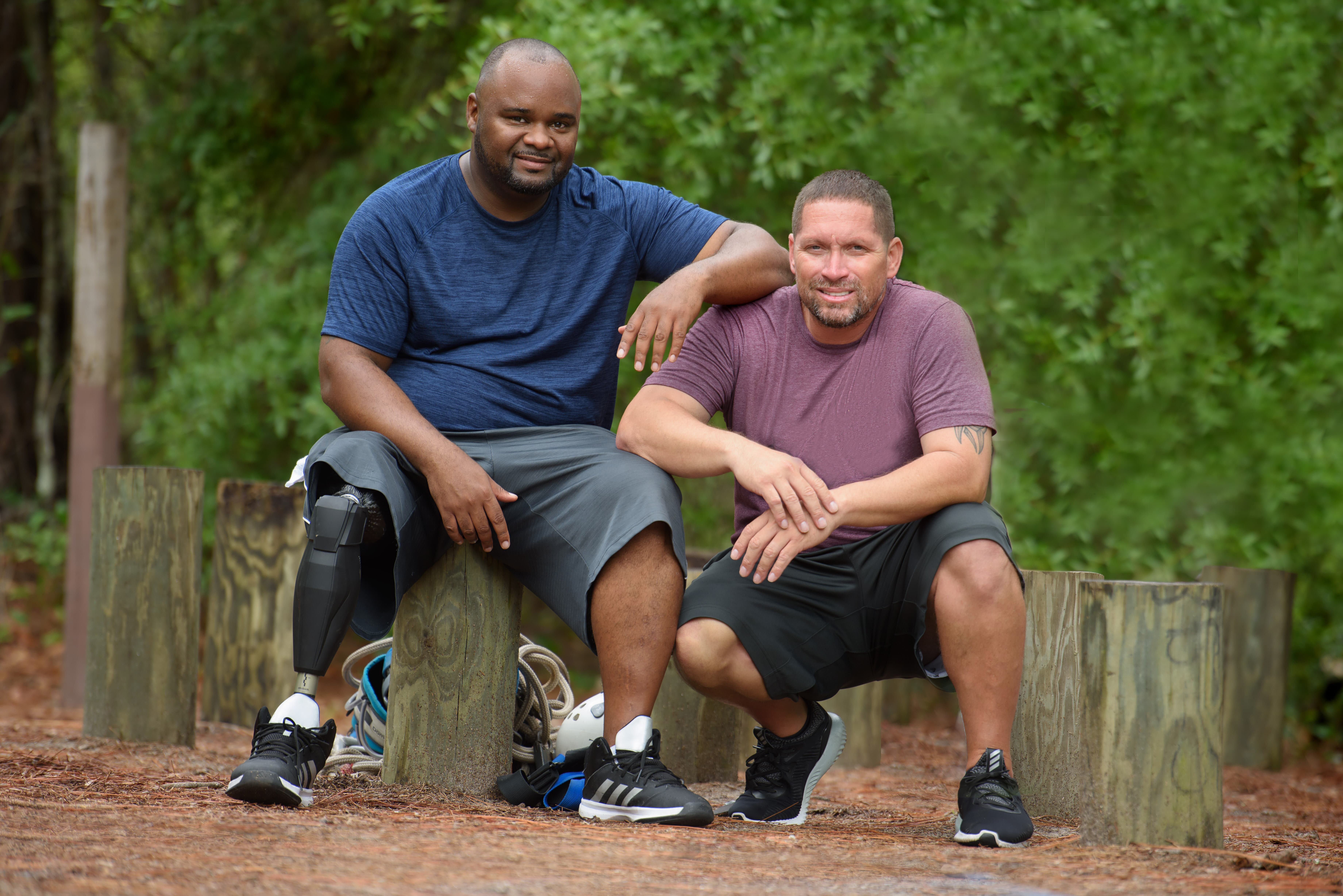Wounded Warriors Chris Gordon, left, and Manny Colon, right (Photo courtesy of Wounded Warrior Project®)