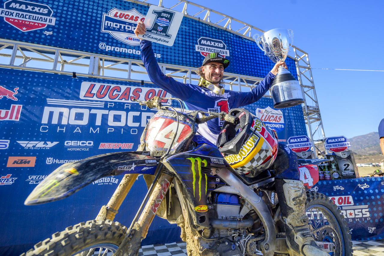 Monster Energy’s Dylan Ferrandis Wins 2021 Lucas Oil Pro Motocross 450 Class Championship in Pala, California