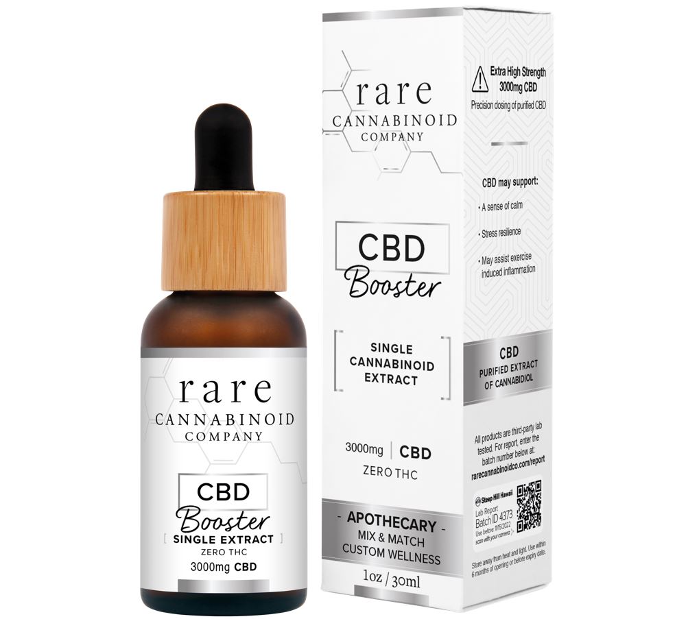 Rare Cannabinoid Company's extra strength CBD oil contains 3000mg CBD in certified organic MCT coconut oil.