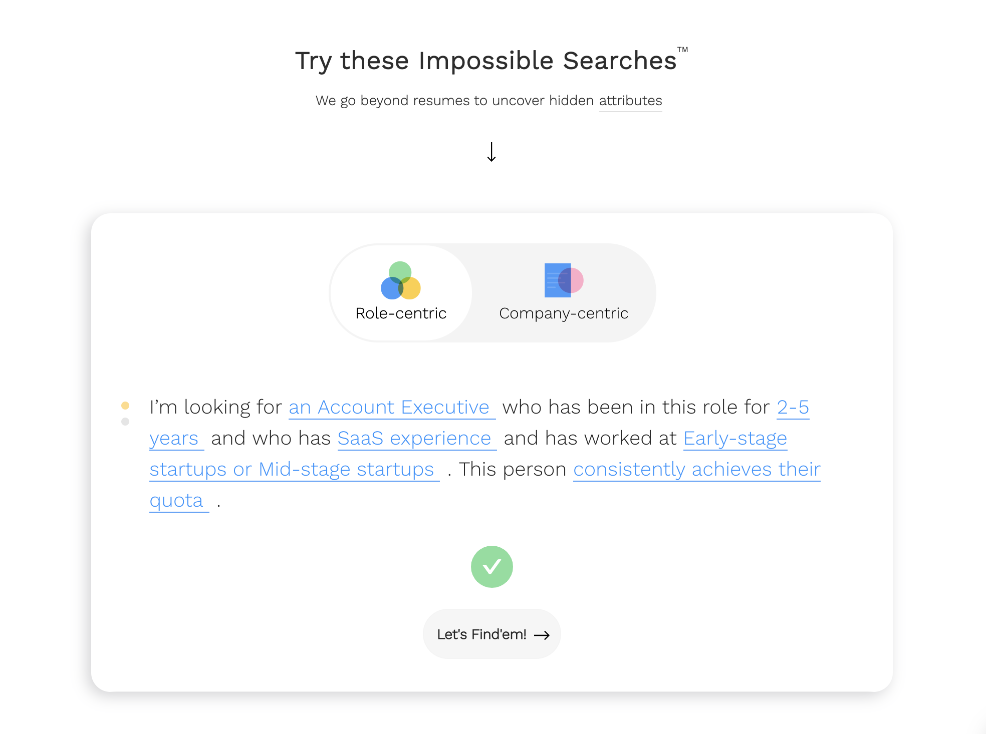 Findem Impossible Search