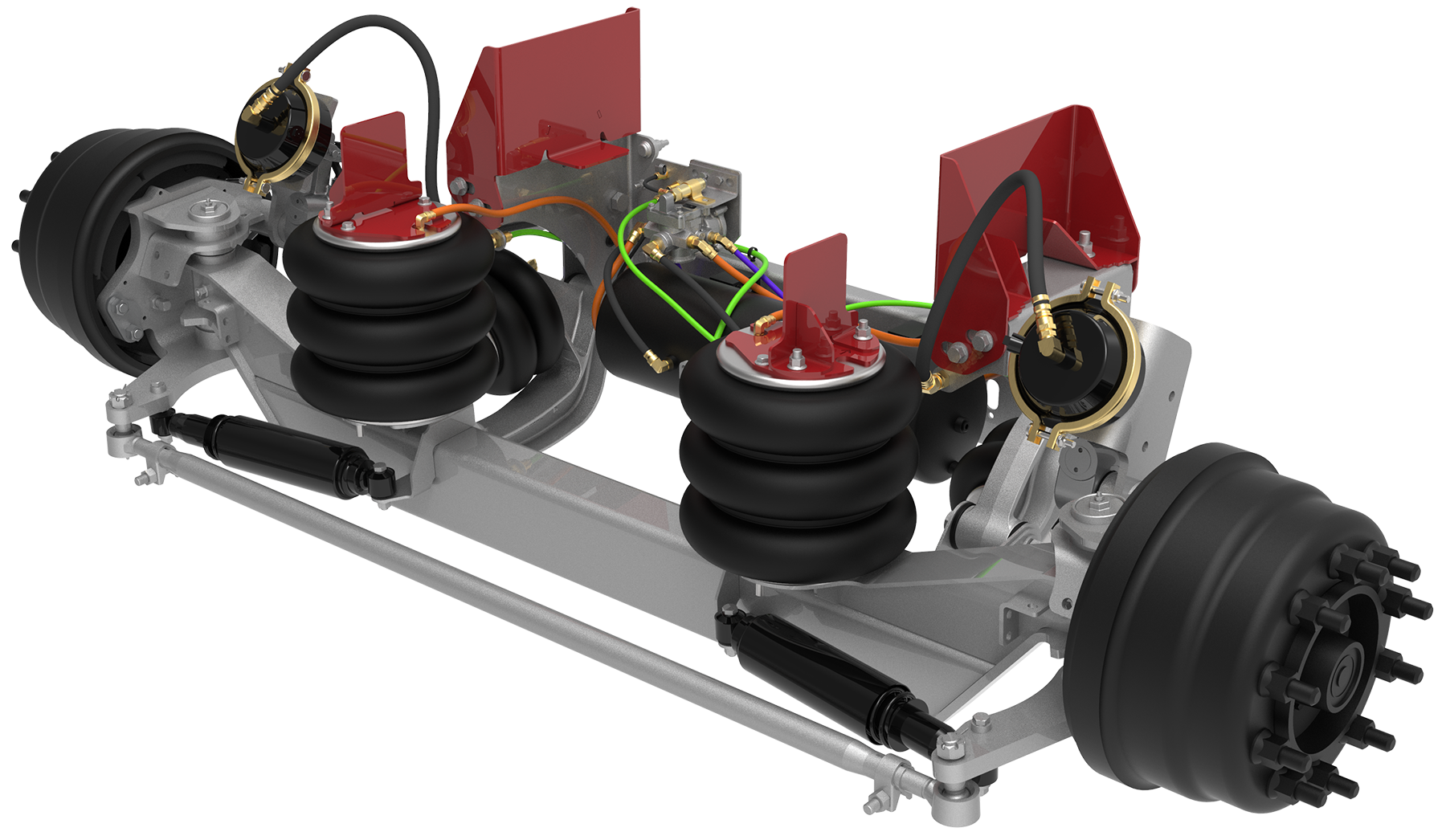 With Link’s intelligent load-balancing auxiliary suspension system, guesswork is removed, so even inexperienced drivers can maintain maximum traction without overloading the axles.