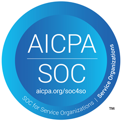 AICPA - SOC for Service Organizations badge - aicpa.org/soc4so