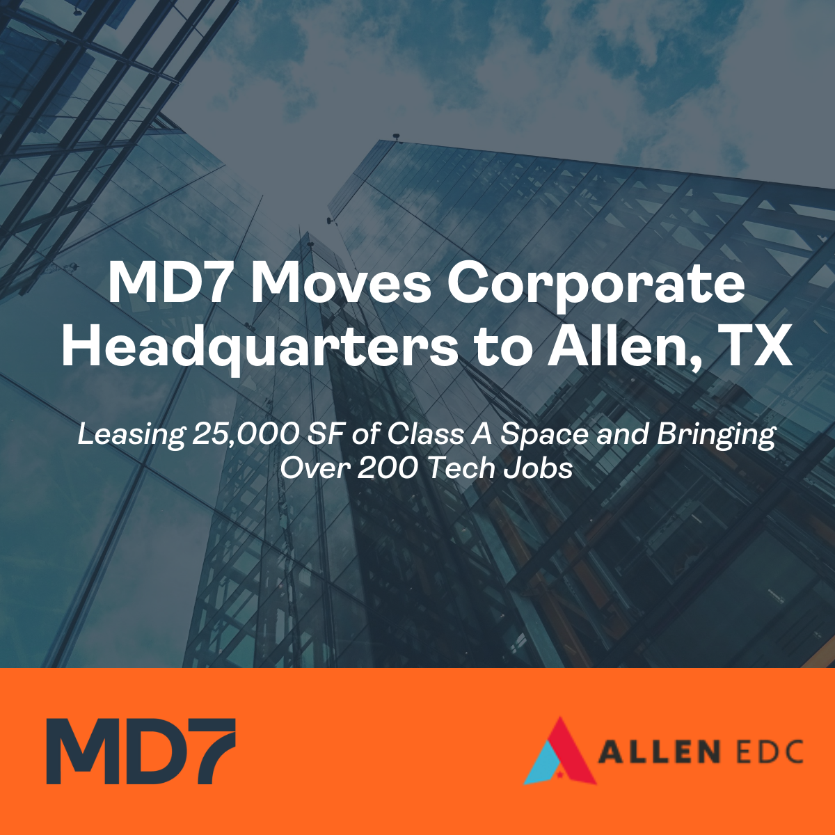 The Texas Enterprise Fund (TEF) awarded MD7 a grant to help fund the project. This is the first time that a company relocating to Allen has received these funds. (Courtesy of AEDC.)