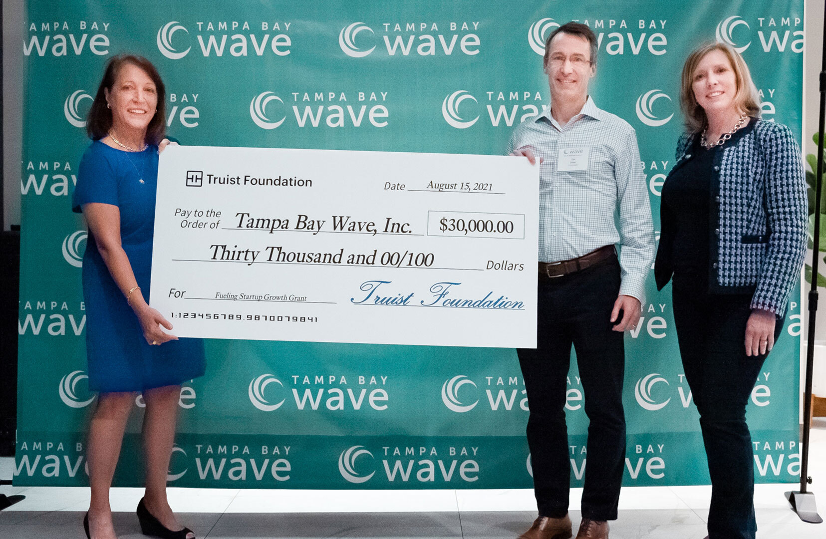Truist Foundation's Tim Schar, Grant Presentation to Tampa Bay Wave, September 14, 2021