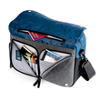 Morally Toxic Wraith Messenger Camera Bag showing flap open and pockets