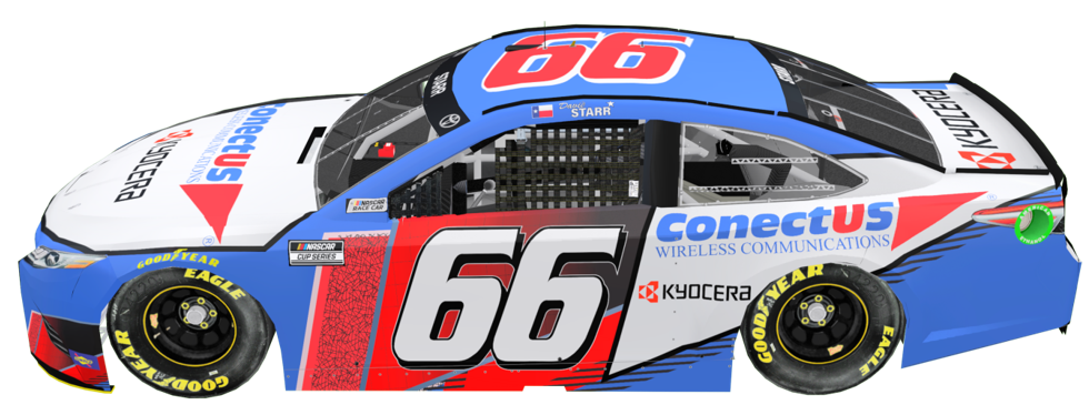 David Starr's car will be decked out in ConectUS and Kyocera logos on October 17.