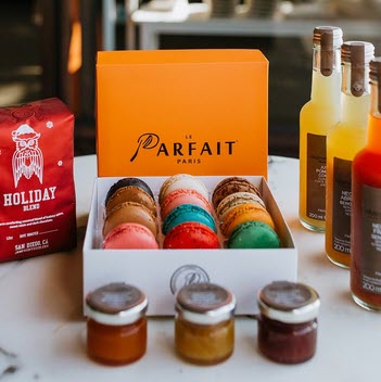 Order Le Parfait Paris macarons and other tasty treats nationwide from its E-Commerce store.