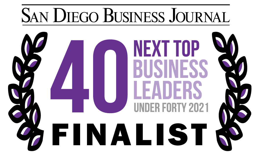 Paul Hodge was honored as a finalist in the San Diego Business Journal’s 40 NEXT Top Business Leaders Under Forty 2021.