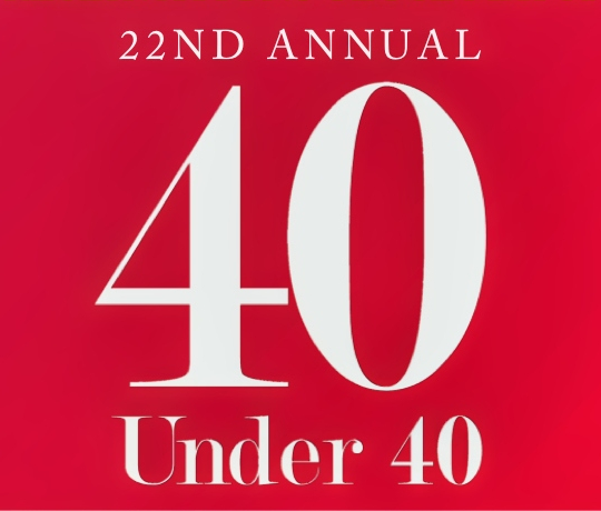 22nd 40 Under 40 Awards Program reports that 880 of San Diego’s most outstanding young people have been honored since 1999.