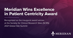 Meridian Wins Excellence in Patient Centricity Award