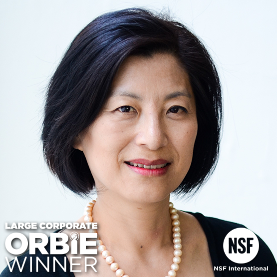 Large Corporate ORBIE Winner, Lesley Ma of NSF International