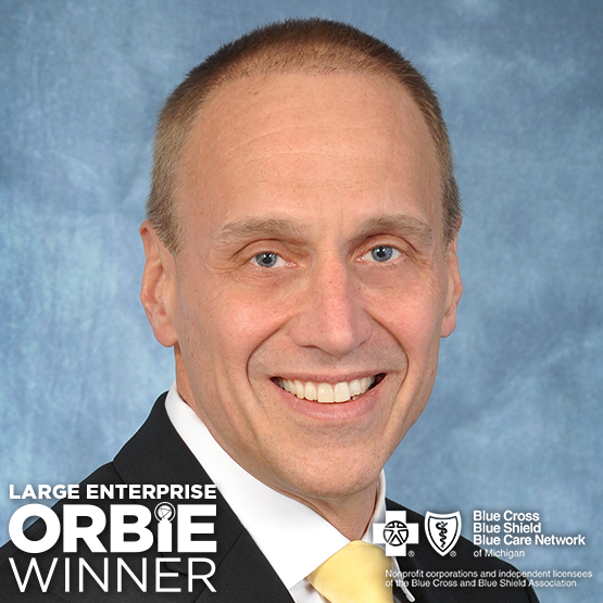 Large Enterprise ORBIE Winner, Bill Fandrich of Blue Cross Blue Shield of Michigan