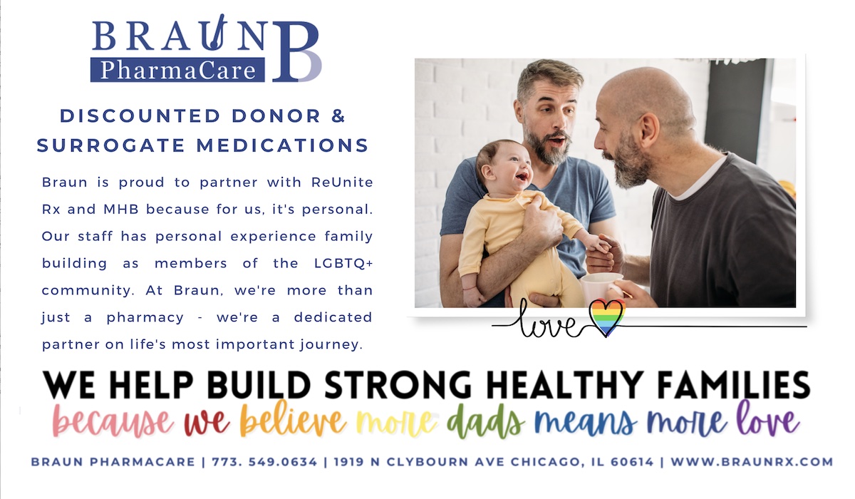 Braun PharmaCare and ReUnite RX are partnering with Men Having Babies to offer discounted egg donor and surrogate medications