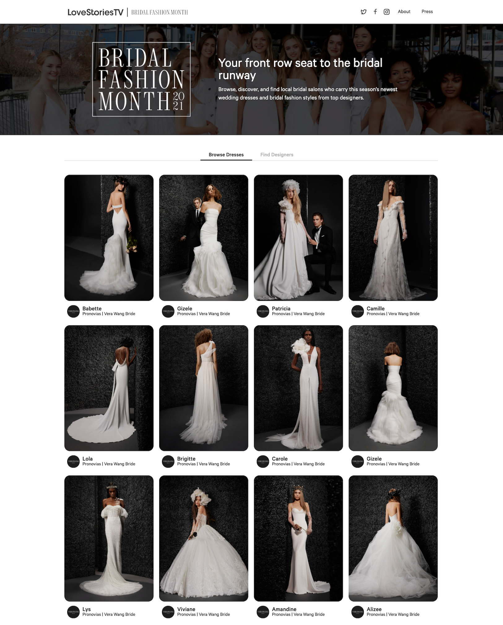 Love Stories TV unveils the new bridalfashionmonth.com