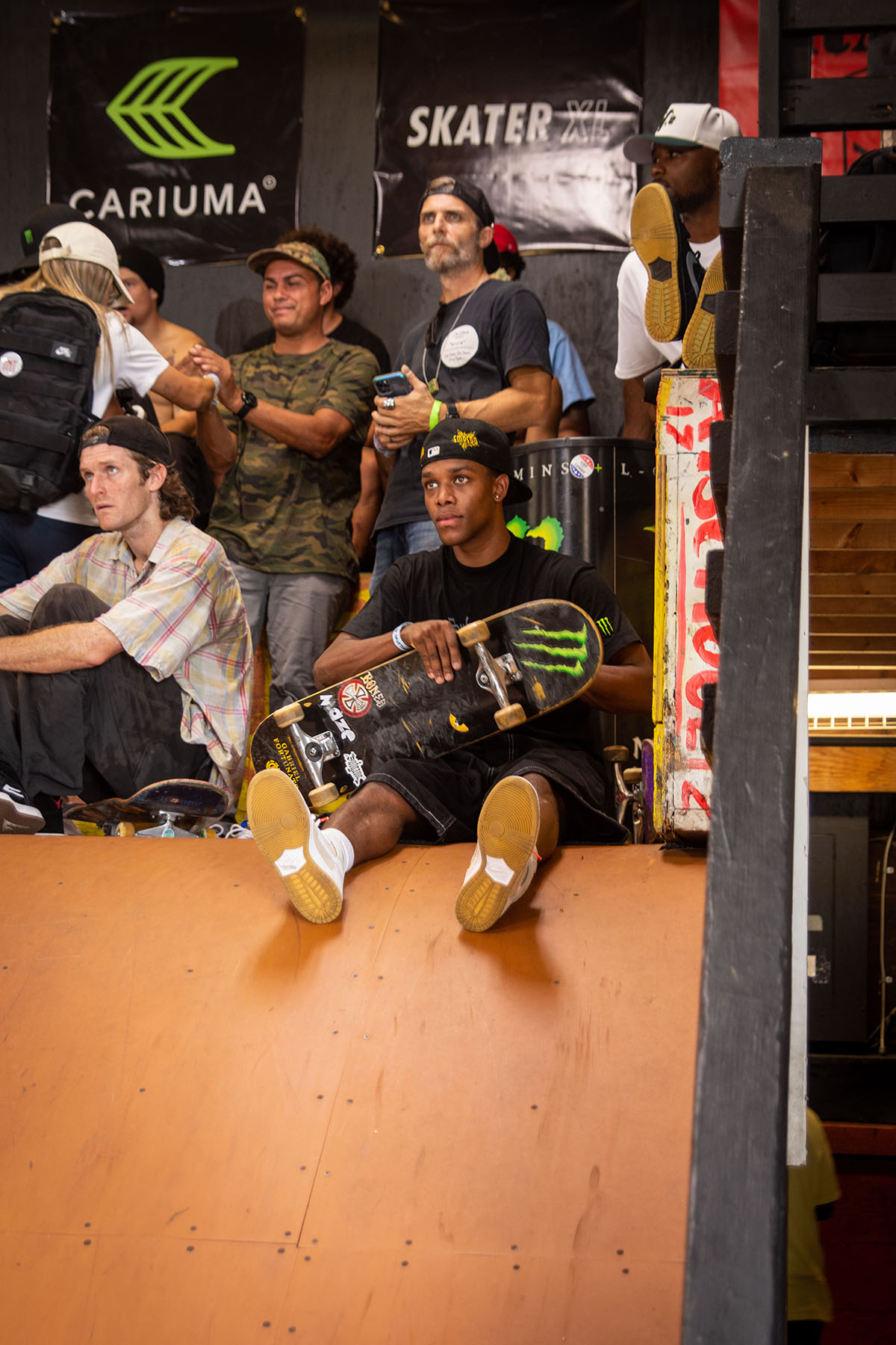Monster Energy's Gabriel Fortunato Competed at the Tampa Pro Skateboarding Contest.