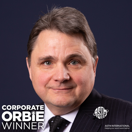 Corporate ORBIE Winner, Rick Lindberg of ASTM International