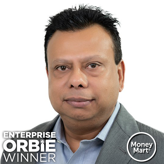 Enterprise ORBIE Winner, Sankha Ghosh of Dollar Financial Corp