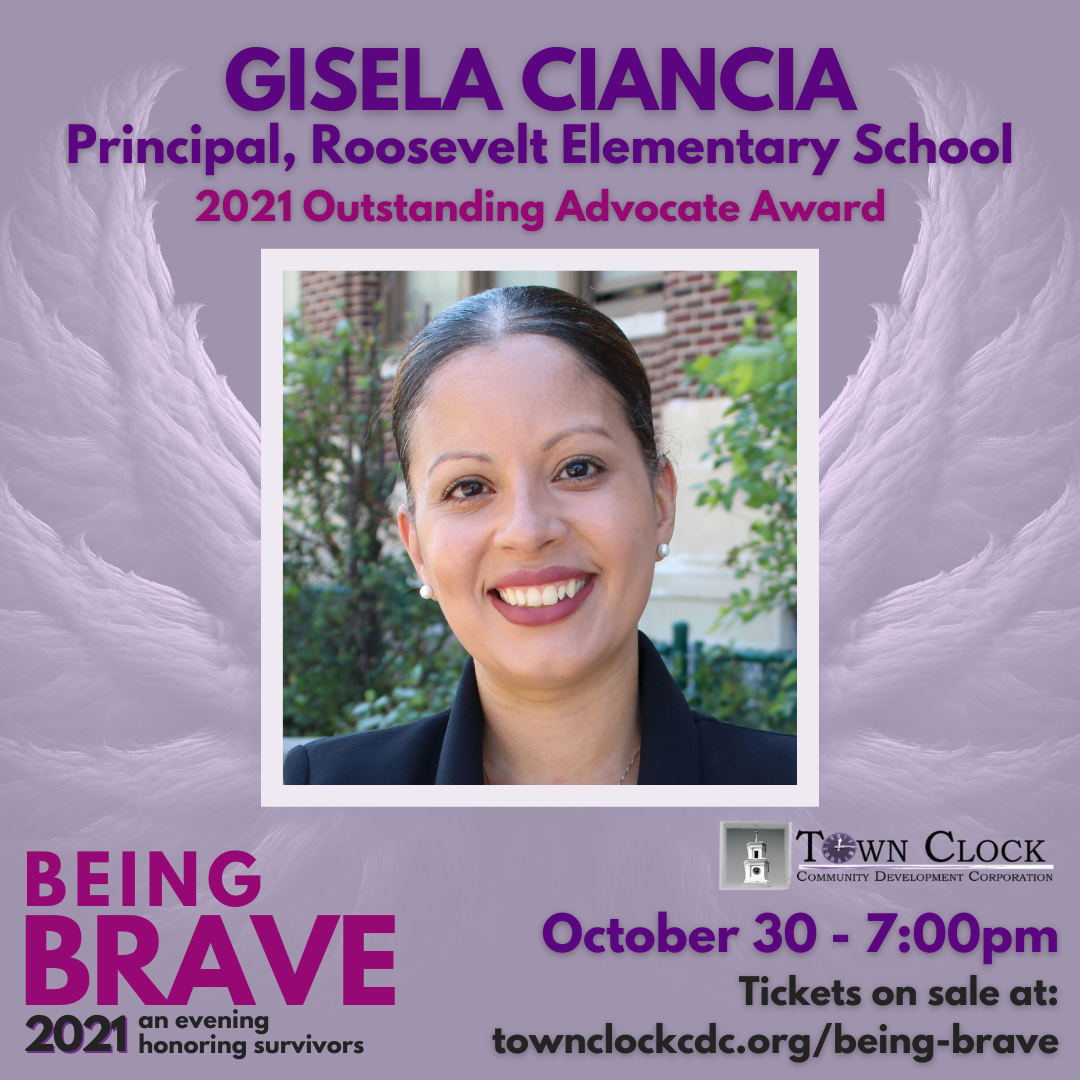 Gisela Ciancia Principal, Roosevelt Elementary School Outstanding Advocate Award.