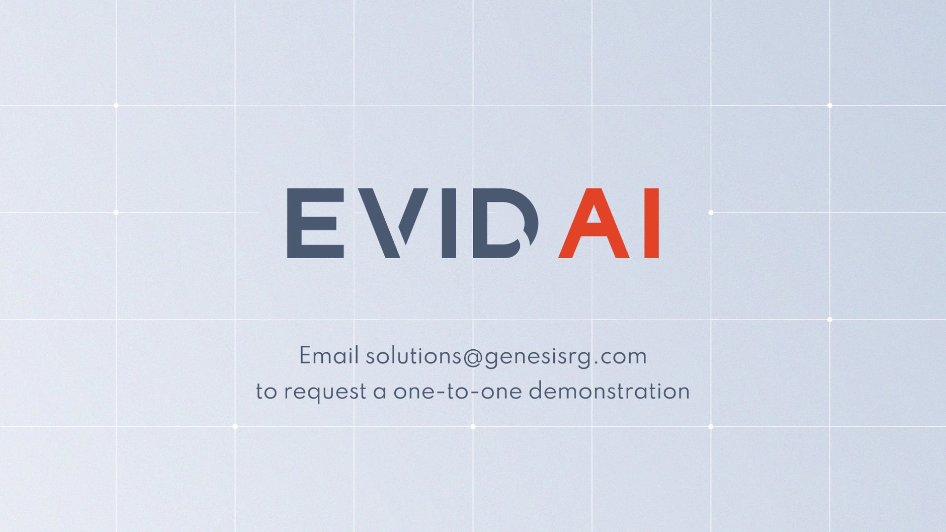 EVID AI is available through Real-World Evidence and HEOR organisation Genesis Research