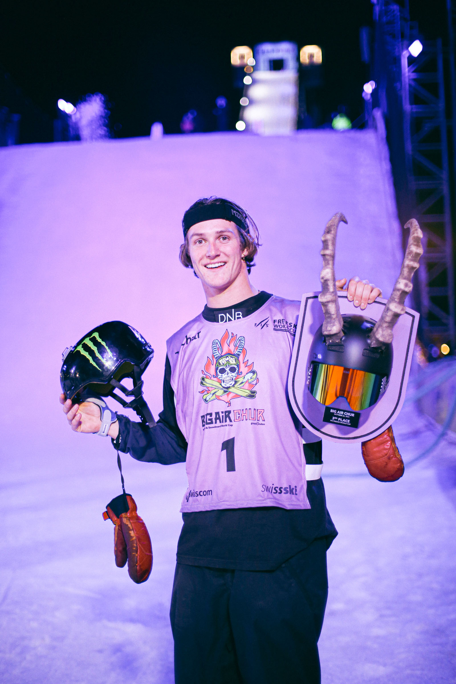 Monster Energy's Birk Rudd Earns 3rd Place in Men's Freeski Big Air at FIS Freeski and Snowboard 2021/2022 World Cup Season Opener in Chur