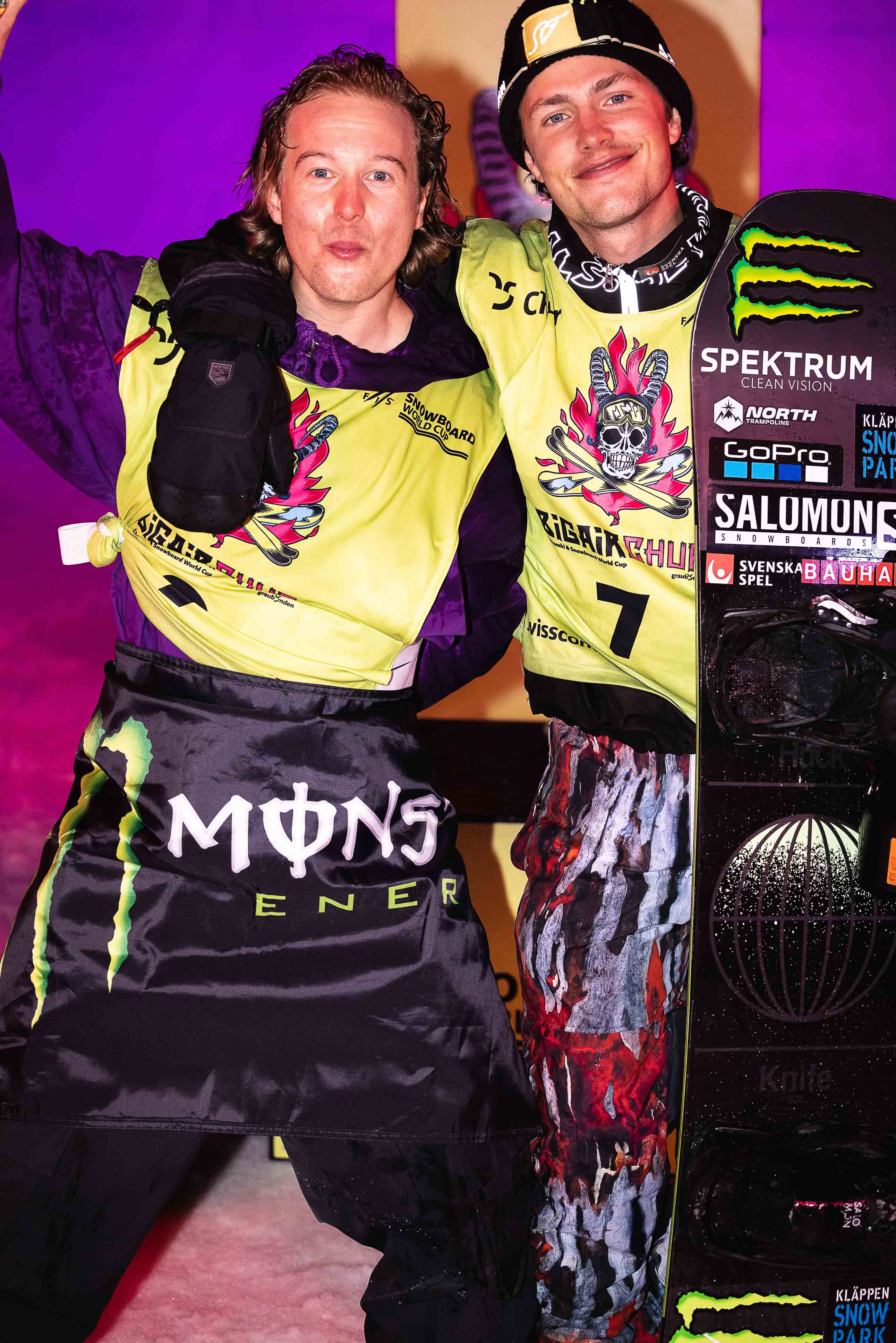 Monster Energy's Rene Rinnekangas Takes 2nd Place and Sven Thorgren Takes 3rd Place in Men’s Snowboard Big Air at  FIS Freeski and Snowboard 2021/2022 World Cup Season Opener in Chur