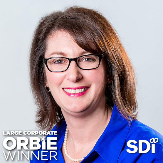 Large Corporate ORBIE Winner, Kelly Kleinfelder of SDI, Inc.