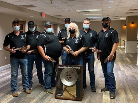 Doe Run’s Maroon mine rescue team earned first place in the field competition at the Missouri Regional Mine Rescue Contest.
