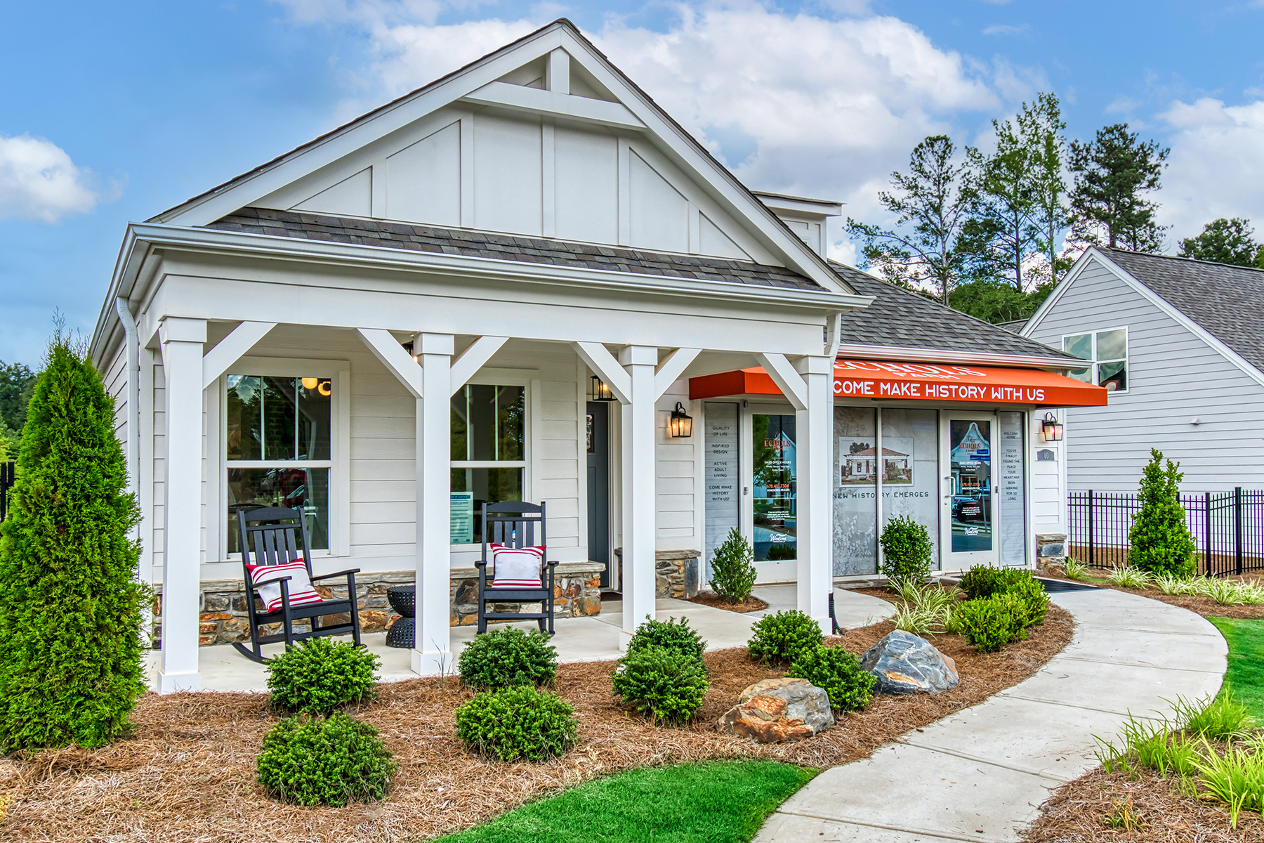 Echols Farm Welcome Center tells the story of the past and present of the historic property thriving as an active senior community north of Atlanta.