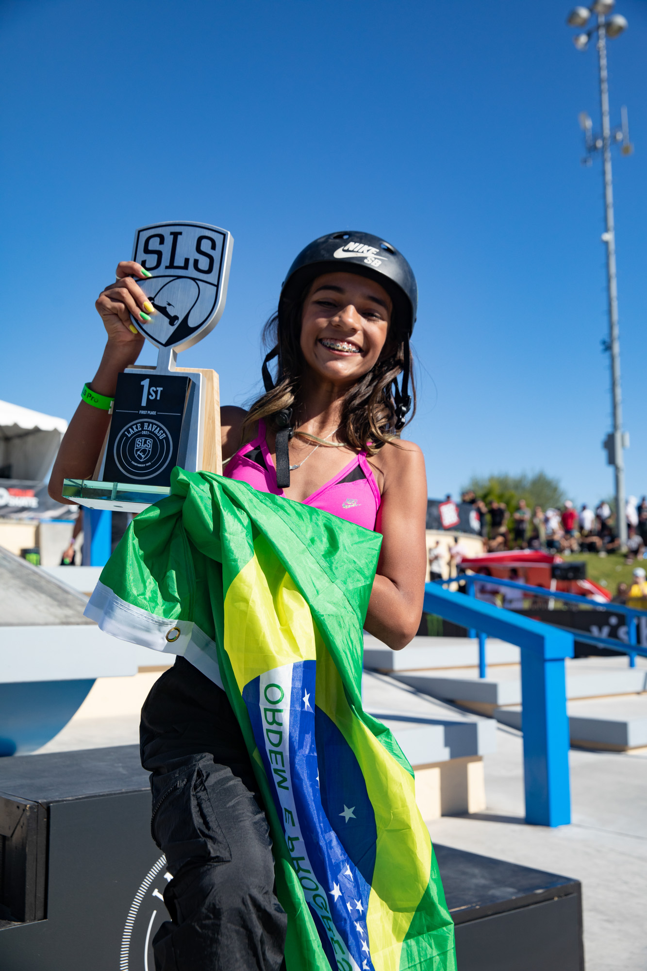 Monster Energy's Rayssa Leal Wins SLS Championship Tour Stop Two in Lake Havasu in Women's Skateboard Street