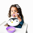 Penguin Design Silicone Baby Bib from Silly Goose Bibs