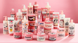 Soap & Glory's new, bespoke pink is instantly recognizable.
